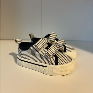 H&M Navy Striped Sneakers for Toddler (size 4/5)